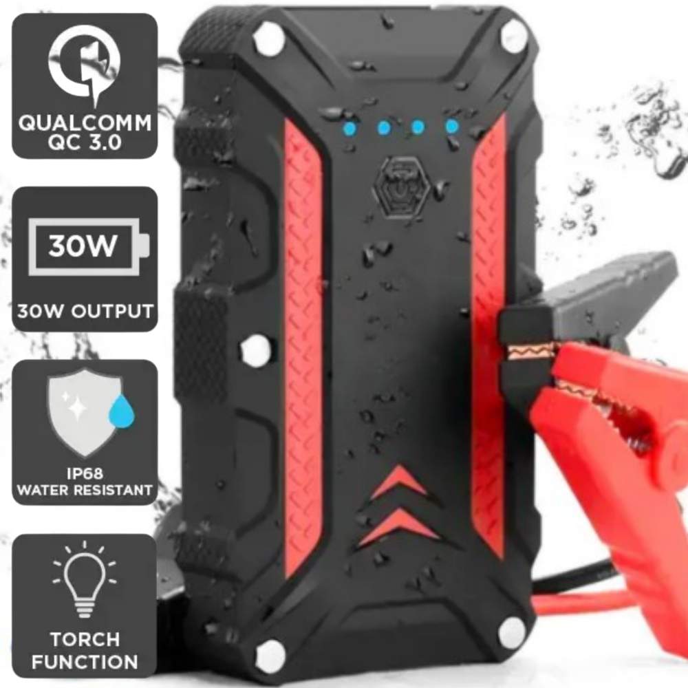 Portable Jump Starter | Automotive Jump Starter | Jumper Pack 12,000mAh: image 2