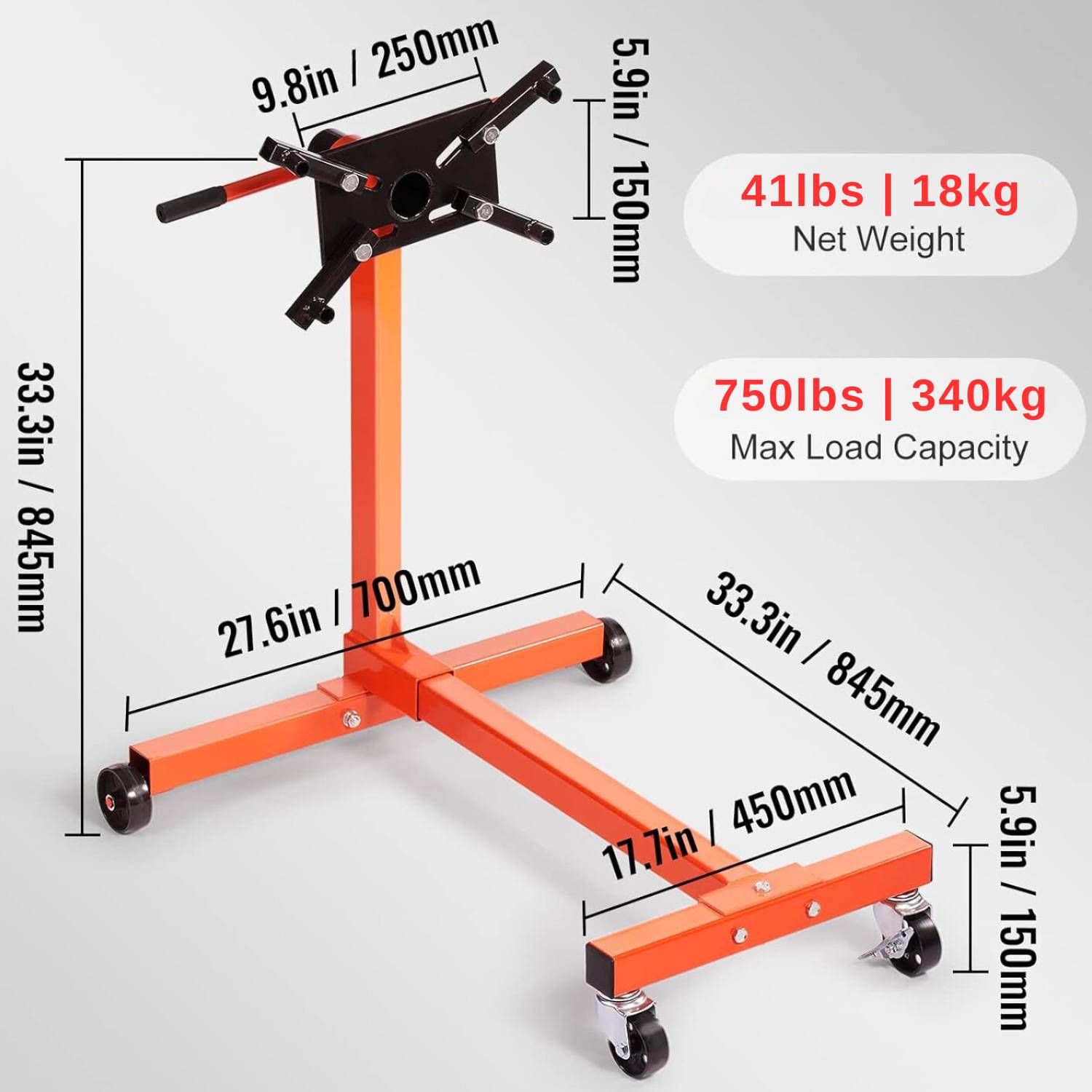 Engine Stand | Motor Hoist Dolly | Rotating Motor Stand: image 2