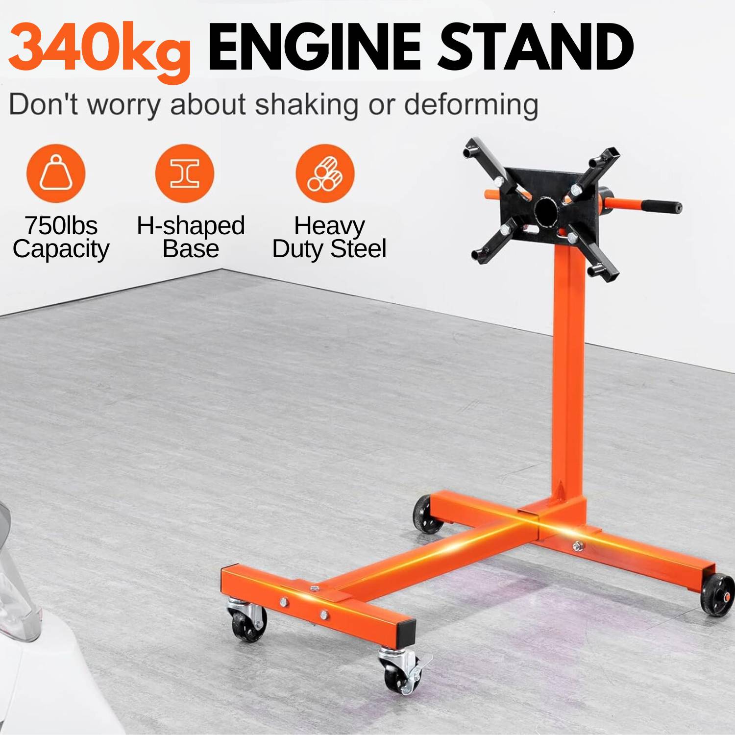 Engine Stand | Motor Hoist Dolly | Rotating Motor Stand: image 3